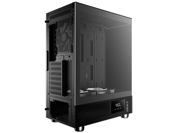 Gabinete GAMDIAS ATLAS E1, Mid-Tower, ATX (Sin fuente de Poder). Color Negro.
