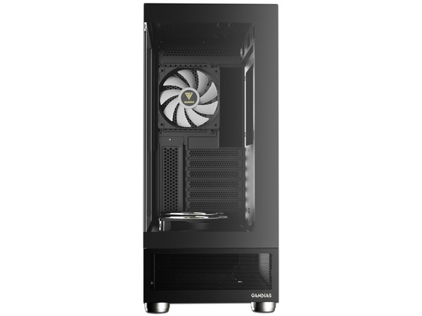 Gabinete GAMDIAS ATLAS E1, Mid-Tower, ATX (Sin fuente de Poder). Color Negro.