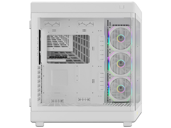 Gabinete Gamdias Neso P1 Pro, Blanco, E-ATX, ARGB, Sin Fuente, Panel de Cristal.