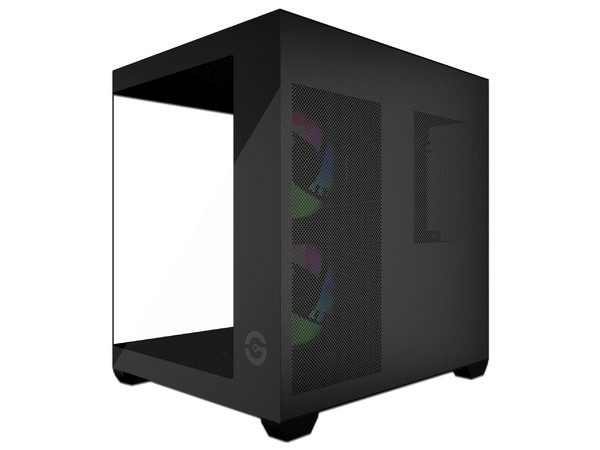 Gabinete Getttech CUBEX M1, Mid Tower, Micro ATX, Panel de Cristal Templado, No Incluye Fuente de Poder. Color Negro.