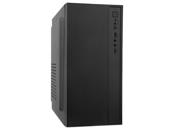 Gabinete GETTTECH GCS-INOS1-01, Micro-ATX, Incluye Ventilador de 120mm, Incluye Fuente de Poder de 550W. Color Negro.