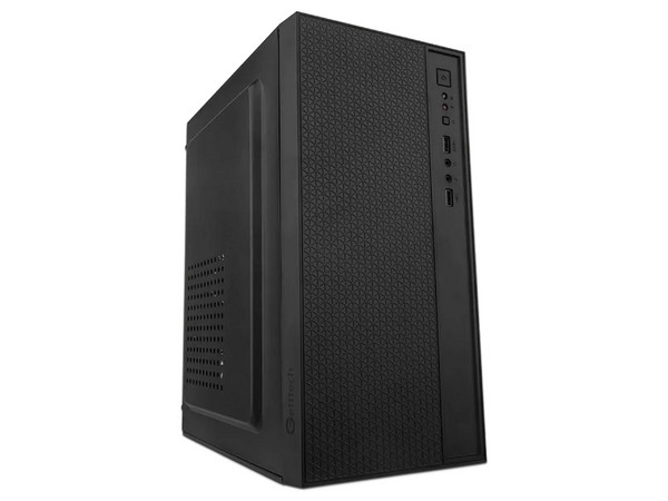 Gabinete GETTTECH GCS-INOS1-01, Micro-ATX, Incluye Ventilador de 120mm, Incluye Fuente de Poder de 550W. Color Negro.