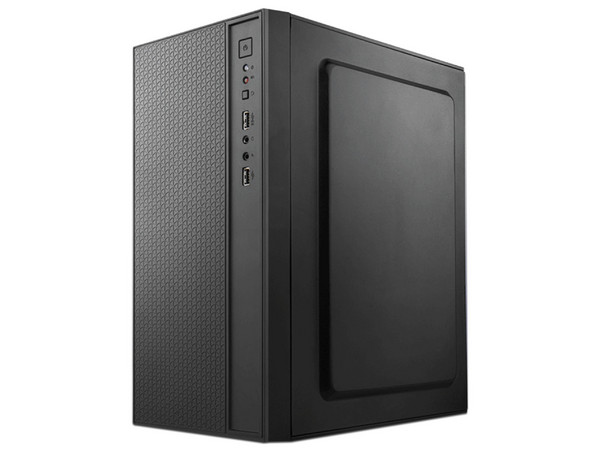 Gabinete GETTTECH GCS-INOS1-01, Micro-ATX, Incluye Ventilador de 120mm, Incluye Fuente de Poder de 550W. Color Negro.