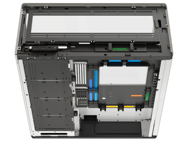 Gabinete AeroCool HAVN HS 420, Mid-Tower, ATX, Panel de Cristal Templado, No Incluye Fuente de Poder. Color Blanco.
