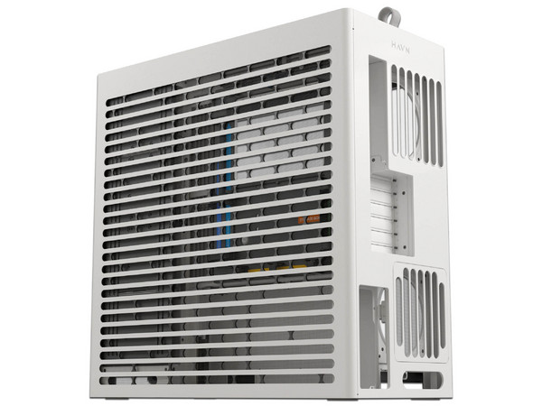 Gabinete AeroCool HAVN HS 420, Mid-Tower, ATX, Panel de Cristal Templado, No Incluye Fuente de Poder. Color Blanco.