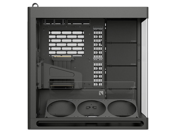 Gabinete HAVN HS 420, Full Tower, E-ATX, Panel de Cristal Templado, No Incluye Fuente de Poder. Color Negro.