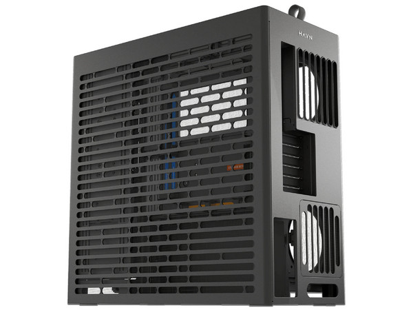 Gabinete HAVN HS 420, Full Tower, E-ATX, Panel de Cristal Templado, No Incluye Fuente de Poder. Color Negro.
