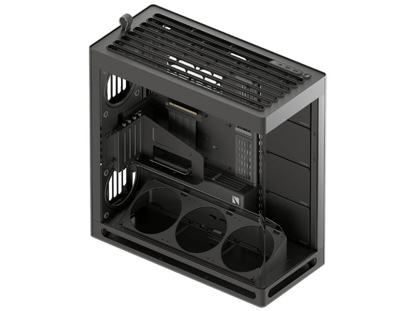 Gabinete HAVN HS 420, Full Tower, E-ATX, Panel de Cristal Templado, No Incluye Fuente de Poder. Color Negro.