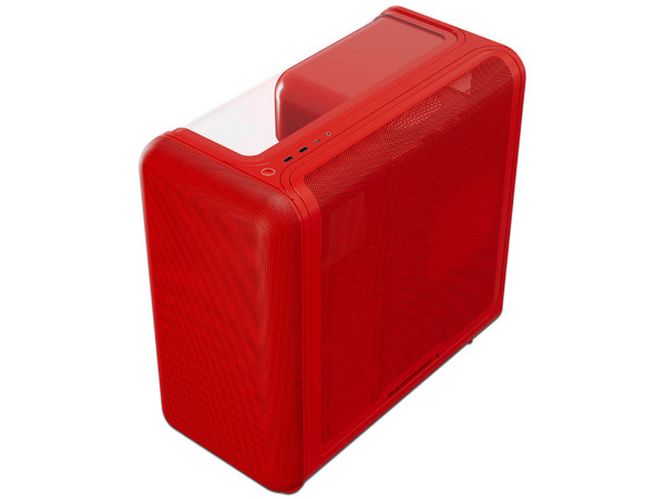Gabinete HYTE X50, Mid Tower, ATX, Panel de Cristal Templado, No Incluye Fuente de Poder. Color Rojo.