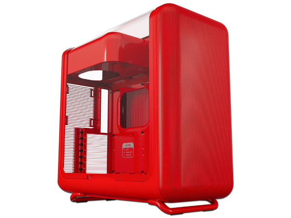 Gabinete HYTE X50, Mid Tower, ATX, Panel de Cristal Templado, No Incluye Fuente de Poder. Color Rojo.