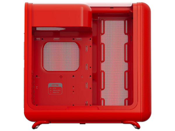 Gabinete HYTE X50, Mid Tower, ATX, Panel de Cristal Templado, No Incluye Fuente de Poder. Color Rojo.