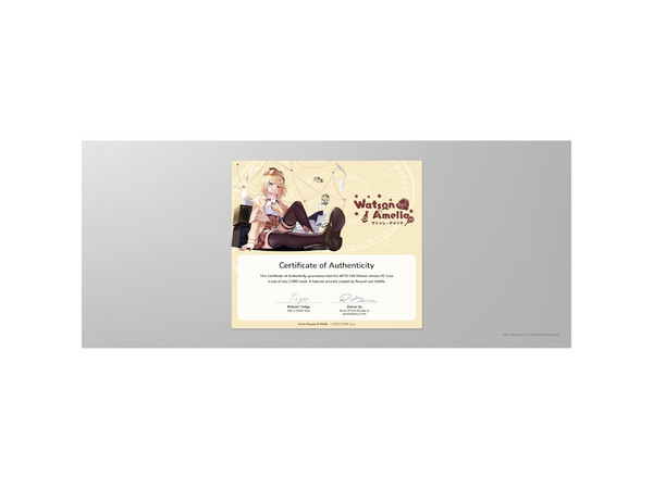 Gabinete HYTE Y40 Amelia Watson, Mid-Tower, ATX, (Sin Fuente de Poder). Color Amarillo. Incluye, Poster Conmemorativo, Mouse Pad, Stickers, Libreta de Amelia Watson
