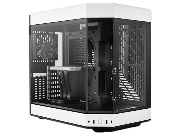 Gabinete HYTE Y60 Mid-Tower, E-ATX, (Sin Fuente de Poder). Color Blanco/Negro.