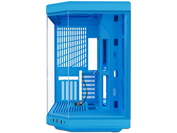 Gabinete HYTE Y70 Milky Blueberry Mid-Tower, E-ATX, Incluye Cable PCIE 4.0, (Sin Fuente de Poder). Color Azul.