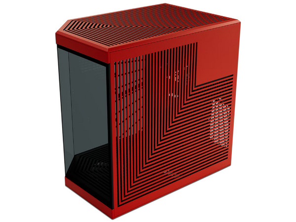 Gabinete HYTE Y70 Mid-Tower, E-ATX, Incluye Cable PCIE 4.0, (Sin Fuente de Poder). Color Negro y Rojo.