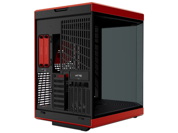 Gabinete HYTE Y70 Mid-Tower, E-ATX, Incluye Cable PCIE 4.0, (Sin Fuente de Poder). Color Negro y Rojo.