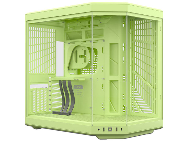 Gabinete HYTE Y70 Milky Matcha Mid-Tower, E-ATX, Incluye Cable PCIE 4.0, (Sin Fuente de Poder). Color Verde.
