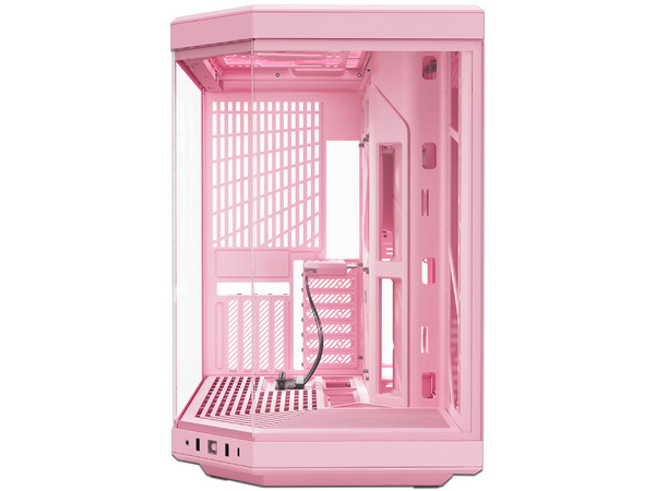 Gabinete HYTE Y70 Milky Strawberry Mid-Tower, E-ATX, Incluye Cable PCIE 4.0, (Sin Fuente de Poder). Color Rosa.