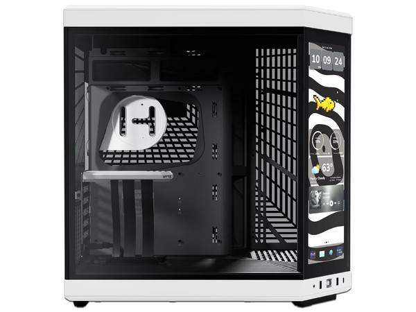 Gabinete HYTE Y70 Touch Infinite, Mid-Tower, E-ATX, (No Incluye Fuente de Poder), Pantalla Táctil LCD, Color Blanco.