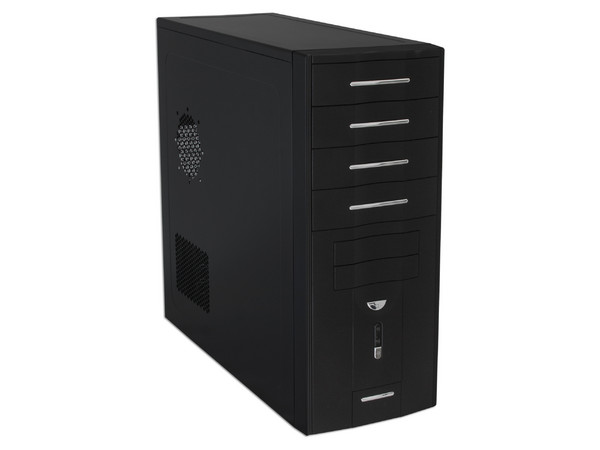 Gabinete KMEX Serie 67 con fuente de 400W, Color Negro.