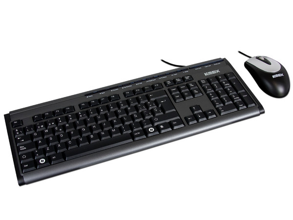 KIT KMEX de Gabinete (450W), Teclado, Mouse y Bocinas. Color Negro 