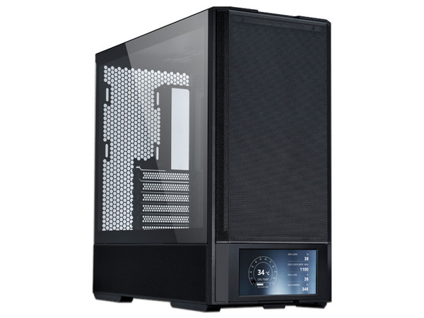 Gabinete LIAN LI LANCOOL 207 DIGITAL, ATX, Full Tower, Pantalla Digital Frontal, Cristal Templado, RGB, (No Incluye Fuente de Poder), Color Negro.