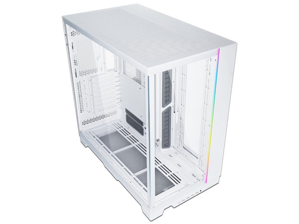 Gabinete LIAN LI 011 Dynamic EVO XL, Full Tower, E-ATX, Cristal Templado, RGB, No Incluye Fuente de Poder. Color Blanco.