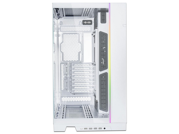 Gabinete LIAN LI 011 Dynamic EVO XL, Full Tower, E-ATX, Cristal Templado, RGB, No Incluye Fuente de Poder. Color Blanco.