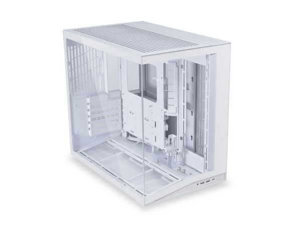 Gabinete LIAN LI 011 Dynamic Mini V2, Mid Tower, ATX, No Incluye Fuente de Poder. Color Blanco.