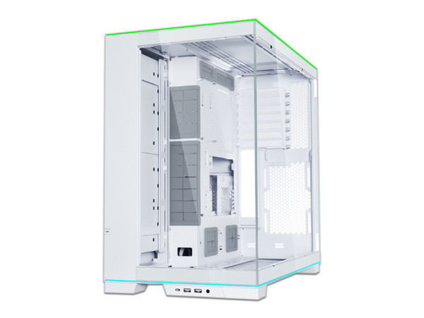 Gabinete Gamer Lian Li O11 Dynamic EVO ARGB, ATX, Mid-Tower (No incluye Fuente de Poder). Color Blanco