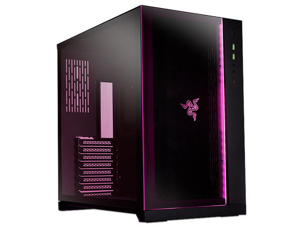 Gabinete Lian Li PC-O11 Dynamic Edicion Razer, Mid Tower, E-ATX, RGB, (No incluye fuente de poder). Color Negro