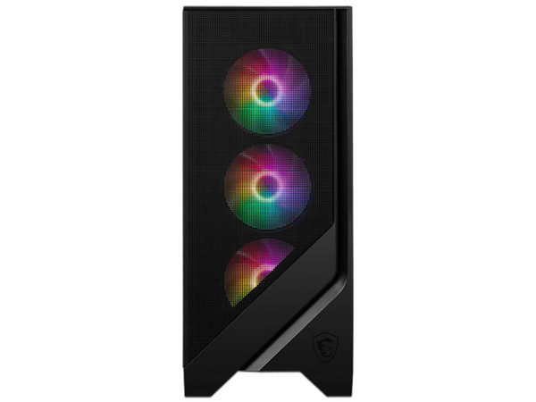 Gabinete Gamer MSI MAG FORGE M120A, Media-Tower, ATX, Micro-ATX, Mini-ITX, Sin Fuente de Poder. Color Negro.