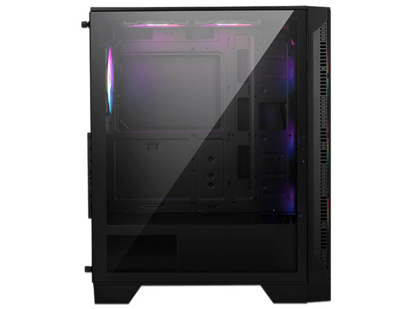 Gabinete Gamer MSI MAG FORGE M120A, Media-Tower, ATX, Micro-ATX, Mini-ITX, Sin Fuente de Poder. Color Negro.