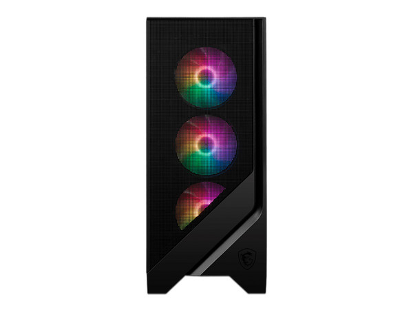 Gabinete Gamer MSI MAG FORGE 120A AIRFLOW, Mid-Tower, ATX, Sin fuente de poder. Color Negro.