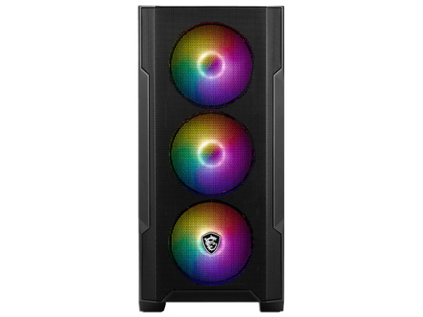 Gabinete Gamer MSI MAG FORGE M100A, Mini-Tower, Micro-ATX, Sin fuente de poder. Color Negro