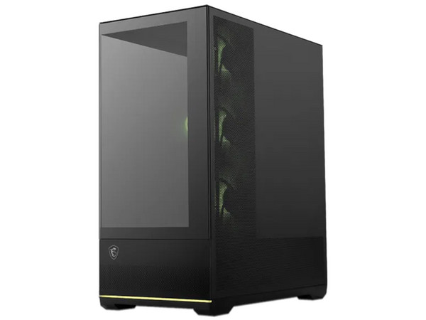 Gabinete MSI MAG Pano 110R PZ, Mid Tower, ATX, Panel de Cristal Templado, No Incluye Fuente de Poder. Color Negro.