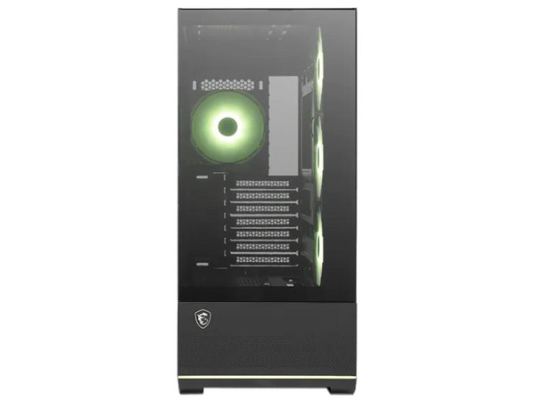 Gabinete MSI MAG Pano 110R PZ, Mid Tower, ATX, Panel de Cristal Templado, No Incluye Fuente de Poder. Color Negro.