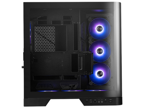 Gabinete MSI MAG PANO 120R PZ, E-ATX, Cristal Templado, Compatible con Tarjetas Madre Back Connect, Sin Fuente de Poder. Color Negro.