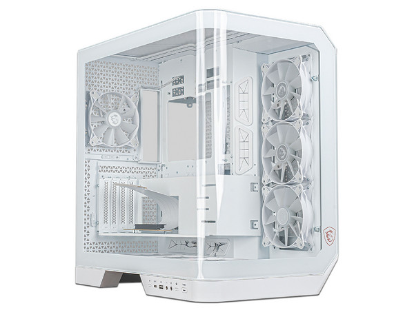 Gabinete MSI MAG PANO 120R PZ, Mid Tower, ATX, No Incluye Fuente de Poder. Color Blanco.
