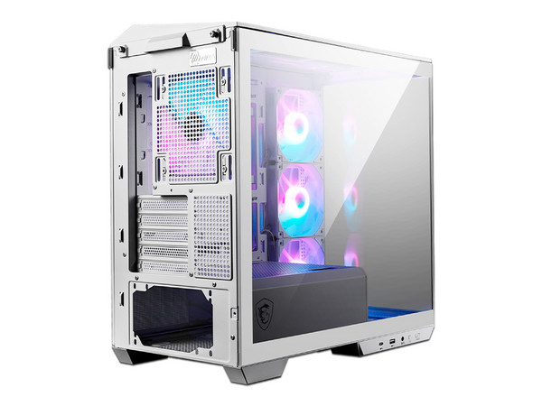 Gabinete MSI MAG PANO M100R PZ, ARGB, No Incluye Fuente de Poder. Color Blanco.