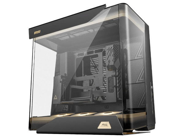 Gabinete MSI MEG MAESTRO 900R, Full Tower, E-ATX, Incluye 3 Ventiladores de 160mm ARGB, Panel de Cristal Templado, No Incluye Fuente de Poder. Color Negro.