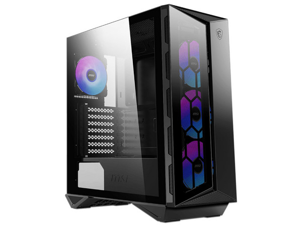 Gabinete MSI Mid-tower MPG GUNGNIR 110R, ATX, (No incluye fuente de poder). Color Negro.