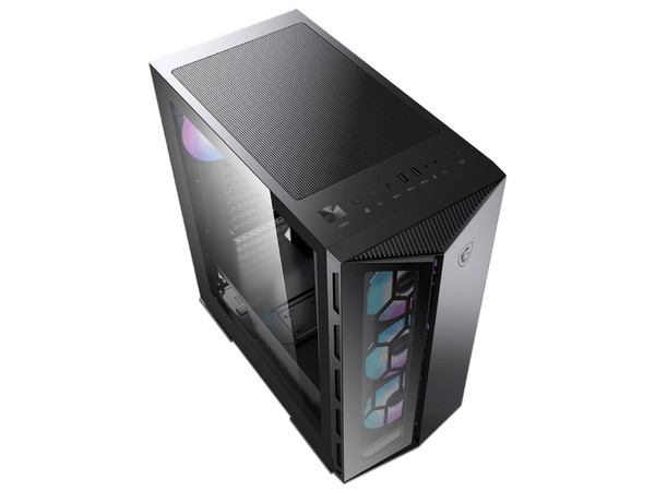 Gabinete MSI Mid-tower MPG GUNGNIR 110R, ATX, (No incluye fuente de poder). Color Negro.