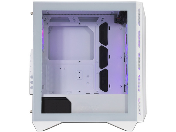 Gabinete Gamer MSI MPG GUNGNIR 110R Mid-Tower de Vidrio Templado, ATX, No incluye fuente de poder. Color Blanco