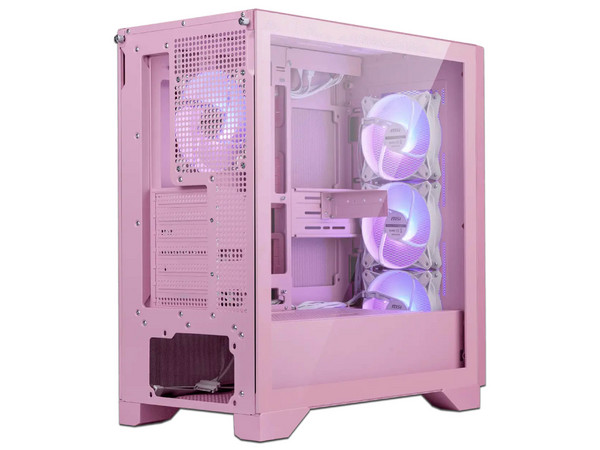 Gabinete MSI MPG GUNGNIR 212R PINK, Mid Tower, ATX, No Incluye Fuente de Poder. Color Rosa.