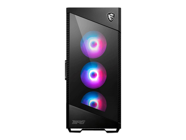 Gabinete Gamer MSI MPG VELOX 100R Mid-Tower de Vidrio Templado, ATX, sin fuente de poder. Color Negro