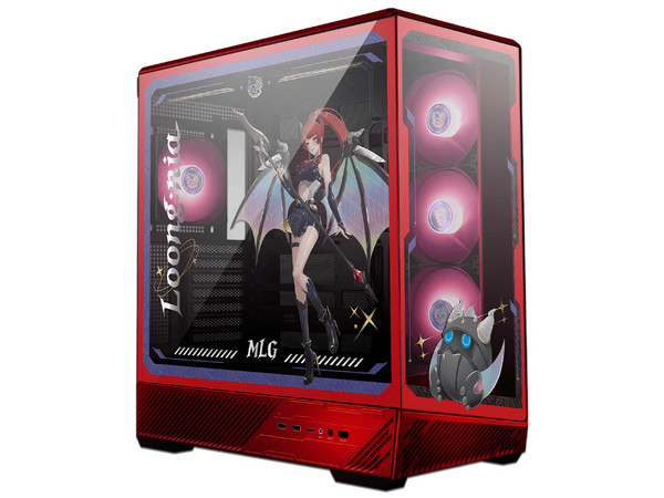 Gabinete MSI PANO 130R MLG EDITION, Mid Tower, ATX, No Incluye Fuente de Poder. Color Rojo.
