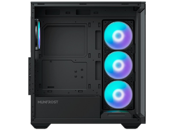Gabinete MUNFROST POLARIS, Mid Tower, Micro-ATX, No Incluye Fuente de Poder. Color Negro.