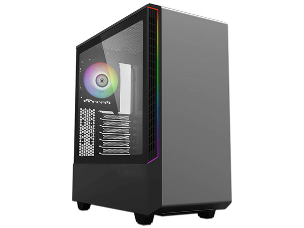 Gabinete MUNFROST Panda RGB, Mid Tower, ATX, Incluye 1 Ventilador ARGB de 120mm, Panel de Cristal Templado, Control de Ventiladores, No Incluye Fuente de Poder. Color Negro.