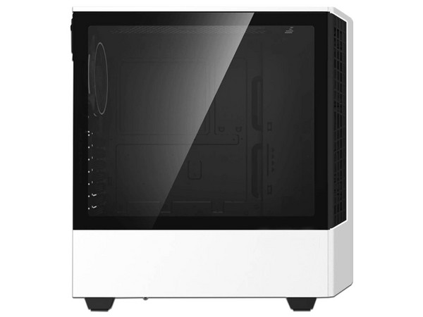 Gabinete MUNFROST Panda RGB, Mid Tower, ATX, Incluye 1 Ventilador ARGB de 120mm, Panel de Cristal Templado, Control de Ventiladores, No Incluye Fuente de Poder. Color Blanco.